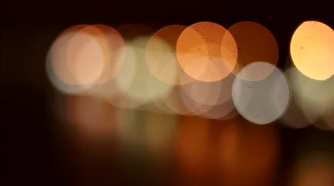Flickering Lights Against a Dark Background Multicolored Lights Stock Footage