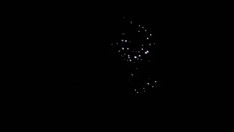 Flickering lights on black background. Particle glitter sparkle on flashing Stock Footage 161950448