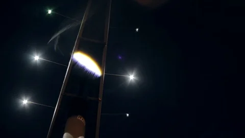 Flickering lights in the night sky backgroung Vídeos de archivo 71246939