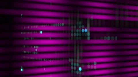 Flickering many dots pattern with blurred violet magenta purple lines overla Stock Footage 247092351