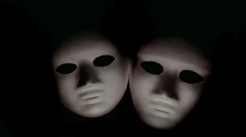 Flickering Masks Stock Footage 35778285