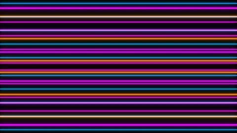 Flickering Neon Colored Line Screen Scan Abstract Background Stock Footage 128021225