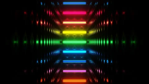 Flickering neon lamps VJ Loop 스톡 동영상 204730441