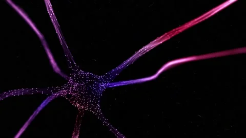 Flickering neuron cell in the brain background 스톡 동영상 228073813