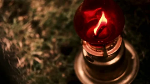 Flickering Oil Lantern Stock Footage 200977608