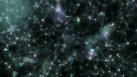 Flickering particles or pixels on dark background. Glitter abstraction Stock Footage 112919989