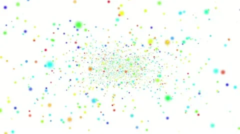 Flickering Particles, random motion of particles, Loopable Stock Footage 12541687
