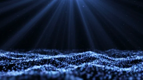 Flickering Particles, random motion of particles Stock Footage 89945792