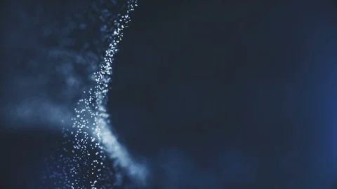 Flickering Particles, random motion of particles.On beatiful relaxing Background Stock Footage 115598966