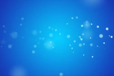 Flickering Particles, random motion of particles in blue color, 3d illustrati Illustration