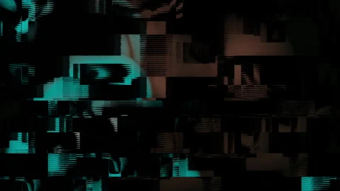 Flickering Pixel Digital Damage Noise Signal Screen Abstract Background Stock Footage 148123615