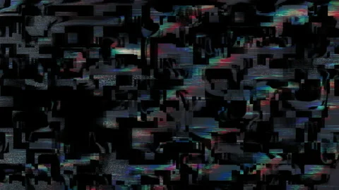 Flickering Pixel Digital Damage Noise Signal Screen Abstract Background Stock Footage 209875181