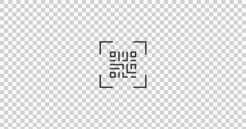 Flickering QR code on glowing blue and white background Stock Illustration