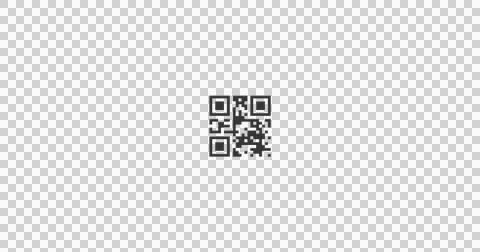 Flickering QR code on red and white background Illustrazione stock