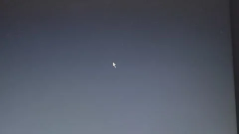 Flickering retro computer screen with egg timer symbol and mouse arrow Stock Footage 311567623
