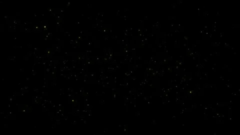 Flickering slow motion gold dot particles looping on black background Stock Footage 339718948
