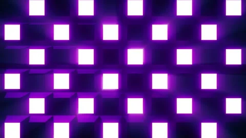 Flickering Square Neon Lights Loop Stock Footage 220234951