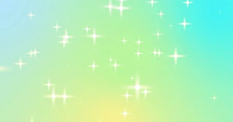 Flickering  star sparkling Particles, random motion abstract background in cy Stock Footage 63616957