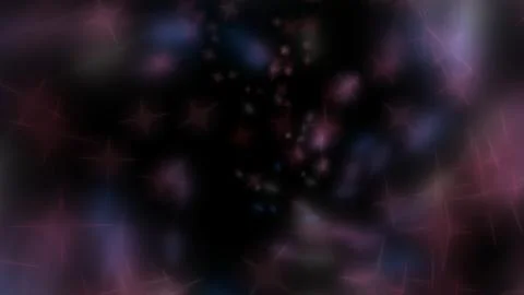Flickering stars drift through deep, cosmic shadows Stock Illustration