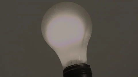 Flickering tungsten light bulb Video stock 50816065