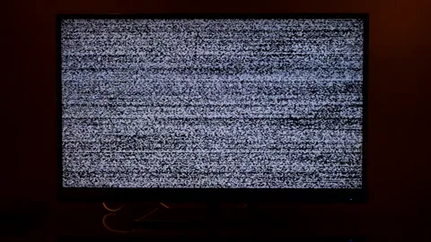 Flickering TV screen Stock Footage 331694219