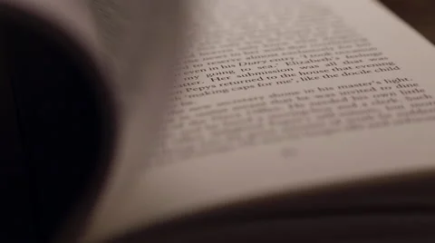 Flicking Through Book Close Up Stock Footage 46523630