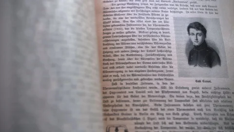 Flicking Through Old Book Pages Close-up Stock Footage 107611464