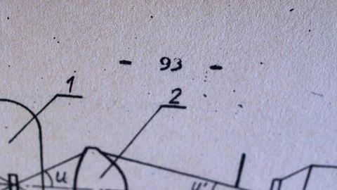 Flicking Through Old Typescript Book Page Numbers Close-up Stock Photos