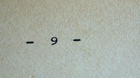 Flicking Through Old Typescript Book Page Numbers Close-up Stock Photos