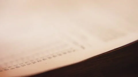 Flicking Through Pages Macro 動画素材 284760334