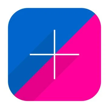 Flickr Social Network Icon Add Followers Stock Illustration