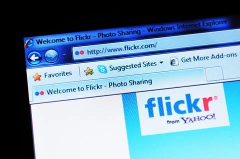 Flickr website Stock Photos