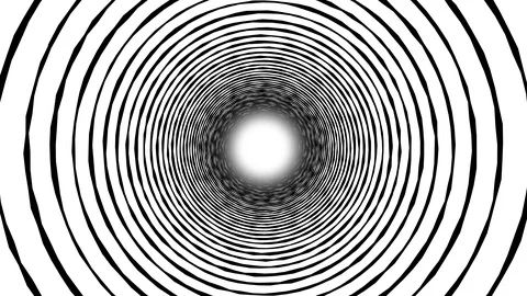 Flight in 3d abstract rib tunnel drawing motion graphics animation background Video stock 105966323