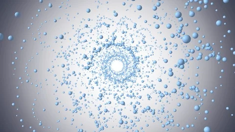 Flight in 3d particles abstract spiral tunnel motion graphics animation Video stock 106000452