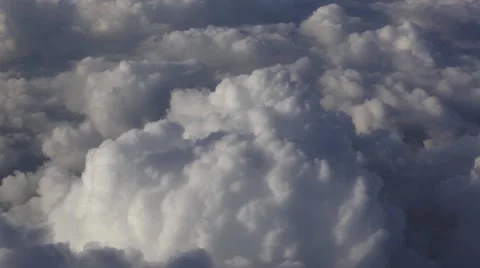 Flight above beautiful clouds Stock Footage 52909774