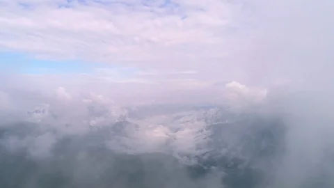 The flight above the beautiful mountain Video stock 114181736