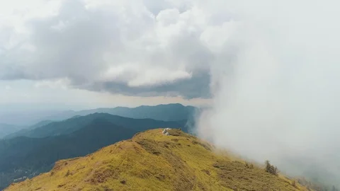 The flight above the beautiful mountain Stock-Footage 115477426
