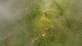 The flight above the camping in the beautiful mountain 4k or 4k+ Resolution