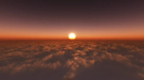 Flight above cloud Stock Footage 335917