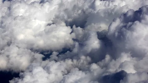 Flight above clouds backgroound Stock Footage 52050286