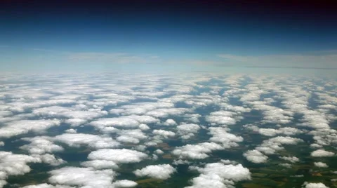 Flight above clouds backgroound Stock Footage 52087807