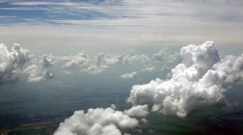 Flight above clouds backgroound Stock Footage 52103312