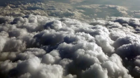 Flight above clouds, cudscape. Background. Stock Footage 52636487