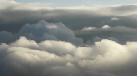 Flight above the clouds Stock Footage 11230793