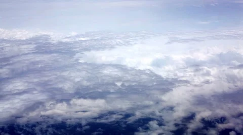 Flight above clouds Stock Footage 52922969