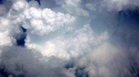 Flight above clouds Stock Footage 52923650