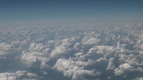 Flight above the clouds Stock Footage 56663601