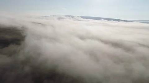 Flight above clouds Stock Footage 95140770