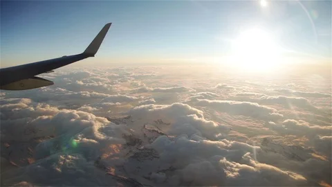 Flight above Clouds Stock Footage 98503702