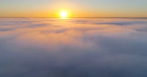 Flight above the clouds Stock Footage 113763037